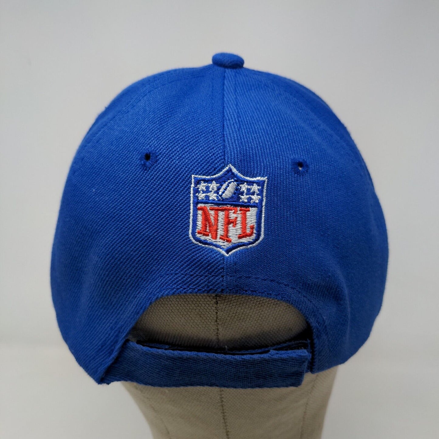 NFL Men's Indianapolis Colts Strapback Hat Blue Embroidered Logo