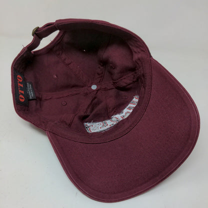 Otto UMass University of Massachusetts Slideback Hat Red OSFM Embroidered Logo