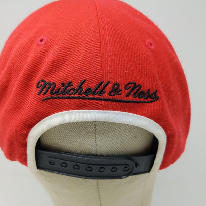 Mitchell & Ness Men's Miami Heat Hardwood Classics Wool Hat Red Embroidered