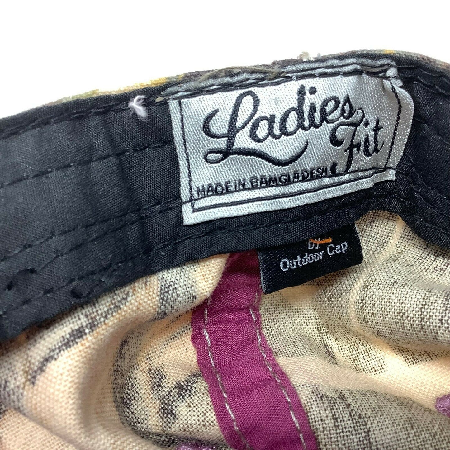 DUCK DYNASTY Camo Cap/Hat, A&E TV Series Ladies Fit Patch Logo Spell Out