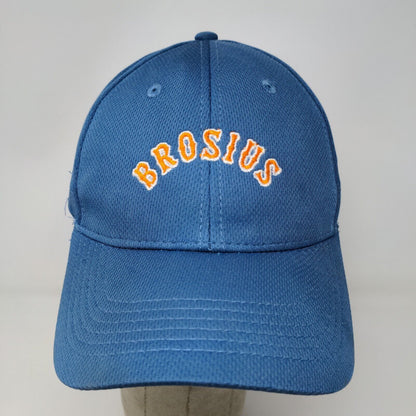 Sport-Tek Mens Brosius Strapback Hat Blue Adjustable Embroidered Logo