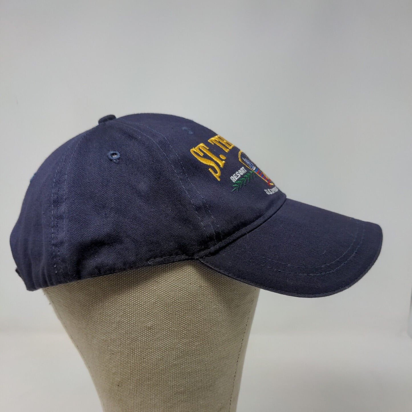 Captain's Corner Men's St. Thomas U.S. Virgin Islands Strapback Hat Blue 58CM