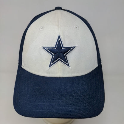 New Era 9Forty Men's Strapback Hat Blue White Dallas Cowboys Embroidered