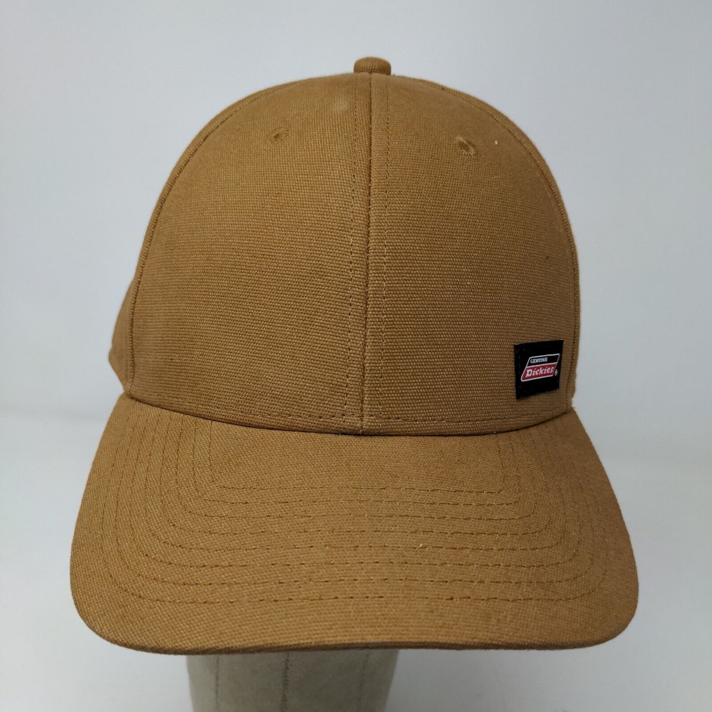 Dickies Men's Snapback Hat Tan One Size Patch Logo Cotton Workwear