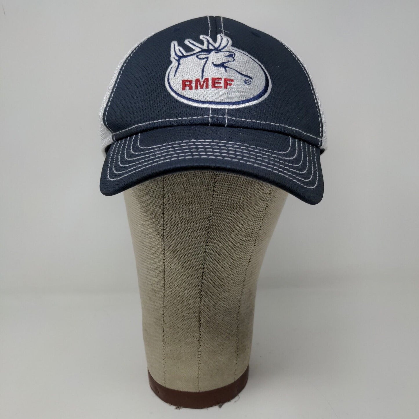 RMEF Rocky Mountain Elk Foundation Slideback Hat Blue OSFM Embroidered Logo