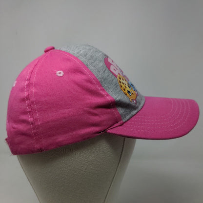 Shopkins Girl's Strapback Hat Pink OSFM Graphic Logo BFF's 2018 100% Cotton