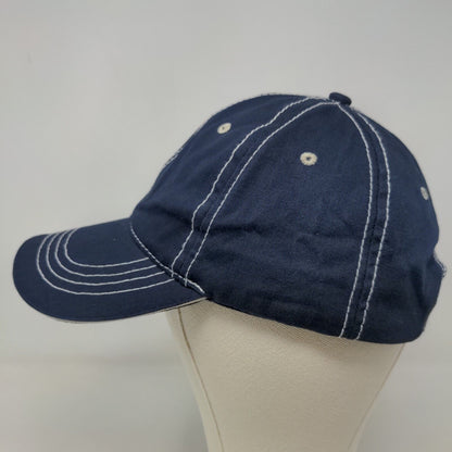 Shipyard Brewing Co Men's Snapback Hat Blue Adjustable Embroidered Logo