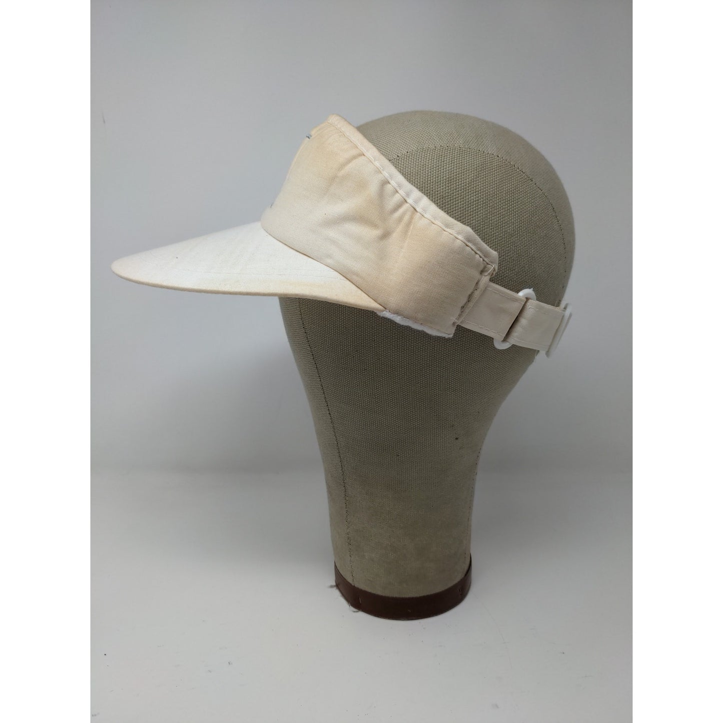 Citgo Gas Sun Visor Slideback Hat White Heavy Stains Embroidered