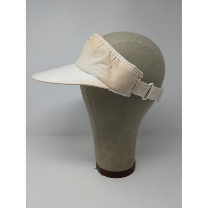 Citgo Gas Sun Visor Slideback Hat White Heavy Stains Embroidered