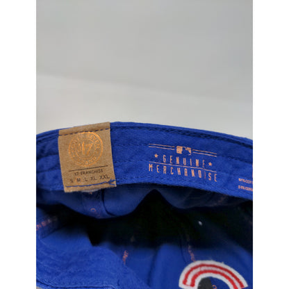 47 Brand MLB Chicago Cubs Fitted Hat Size M Blue Embroidered Logo