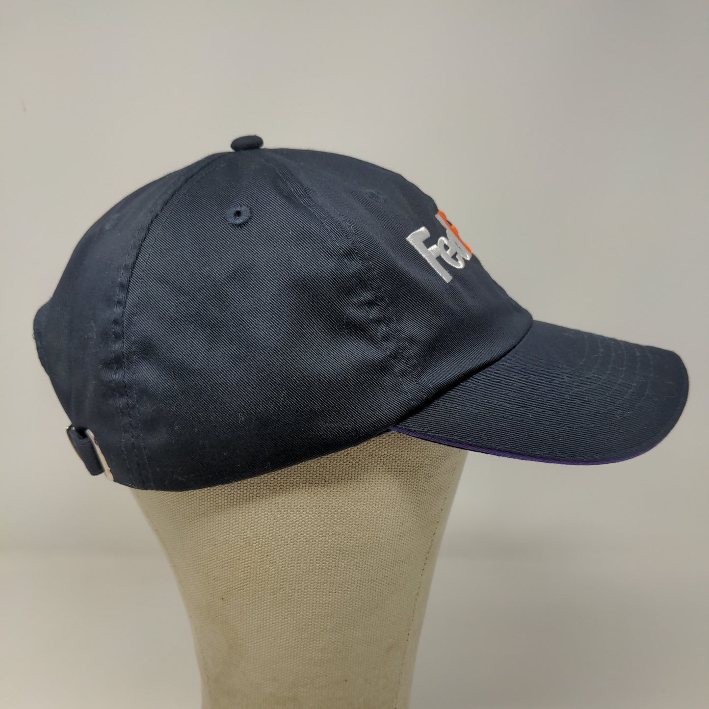 FedEx Express Mens Slideback Uniform Hat Blue Size XL Embroidered Logo