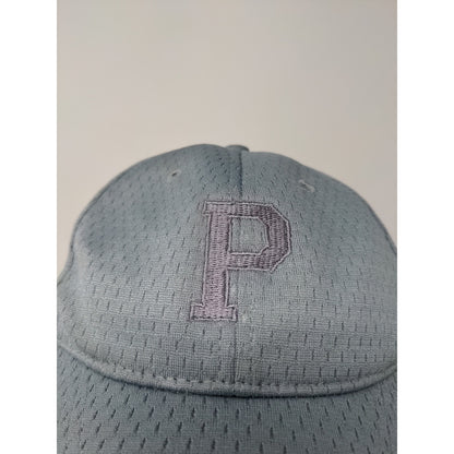 Boys Youth Strapback Hat Embroidered P Gray Port Authority Cap