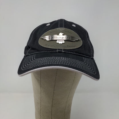 Sturgis Men's Strapback Black Hills Rally 2006 Hat Black OSFA 3D Metal Logo