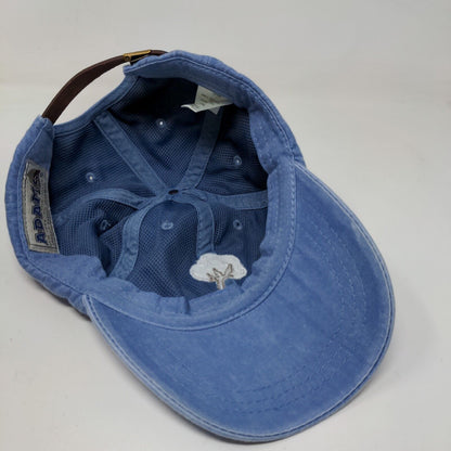 Adams Men's Slideback Hat Blue Embroidered Cotton Plant 100% Cotton