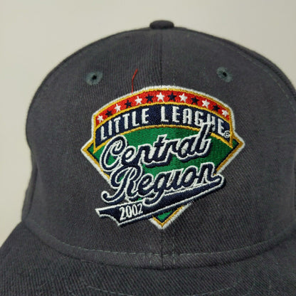 New Era Gray 2002 Little League Central Regional Baseball Hat Cap SZ M / L USA