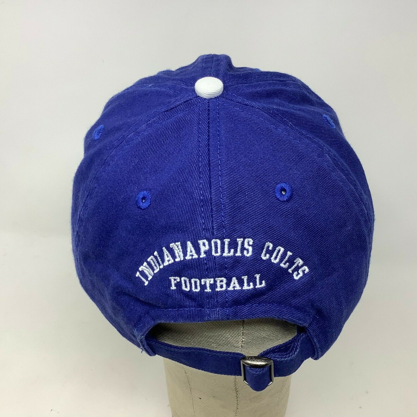 NFL Indianapolis Colts Baseball Hat White Horseshoe Slideback Adjustable OSFA