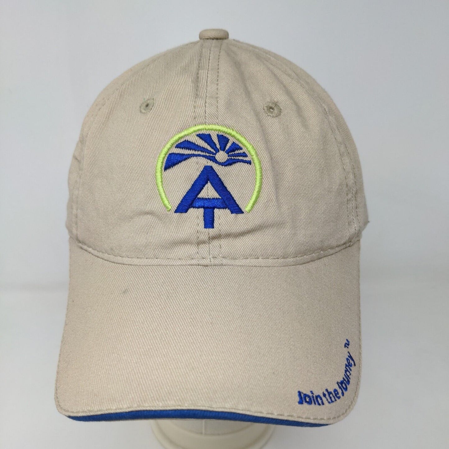 Appalachian Trail Men's Slideback Hat Tan Size OSFM Embroidered Logo Cotton