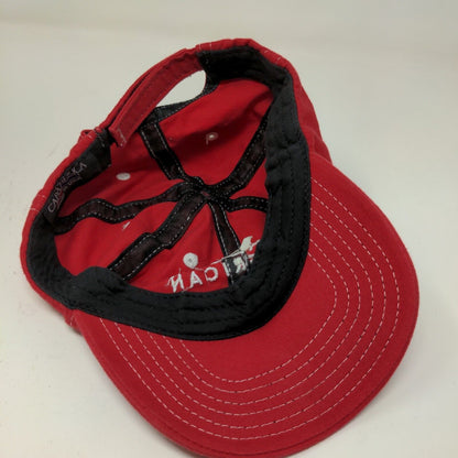 Cap America Men's Salute American Vodka Strapback Hat Red Embroidered Logo