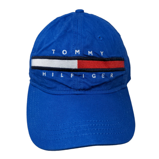 Tommy Hilfiger Men's Slideback Hat Blue OS Embroidered Big Logo 100% cotton