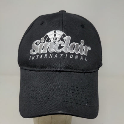 Sinclair International Men's Strapback Hat Black Adjustable Embroidered Logo