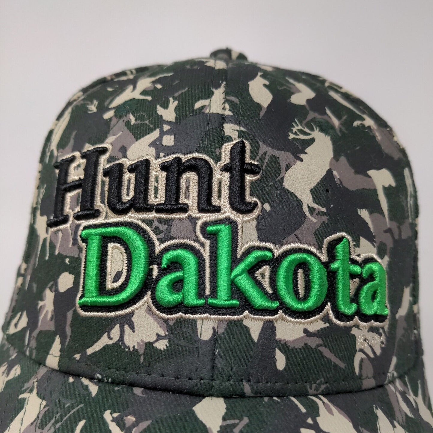 Wraptor Wear Men's Camo Hat Multi Stretch Deer Graphic Embroidered Hunt Dakota