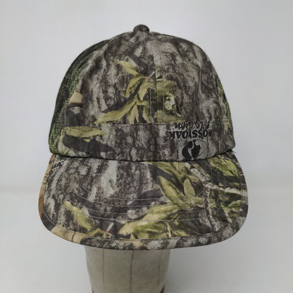 Mossy Oak Men's Slideback Camo Hat Green Brown OSFM Mesh Back