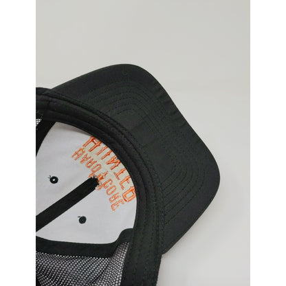 Hard Core Hunter Snapback Mesh Back Hat Embroidered Logo OSFM Black