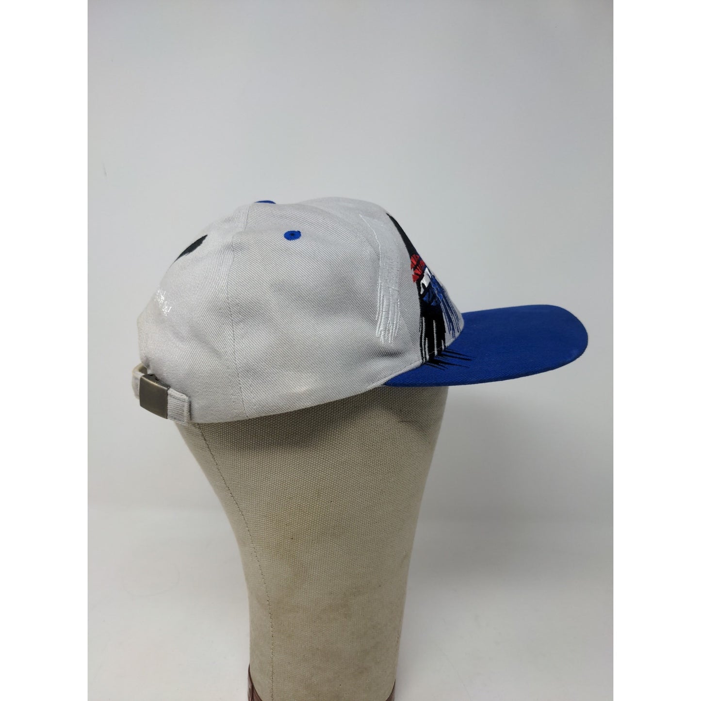 Bristol Motor Speedway Slideback Hat Embroidered Logo Spell Out Gray Blue