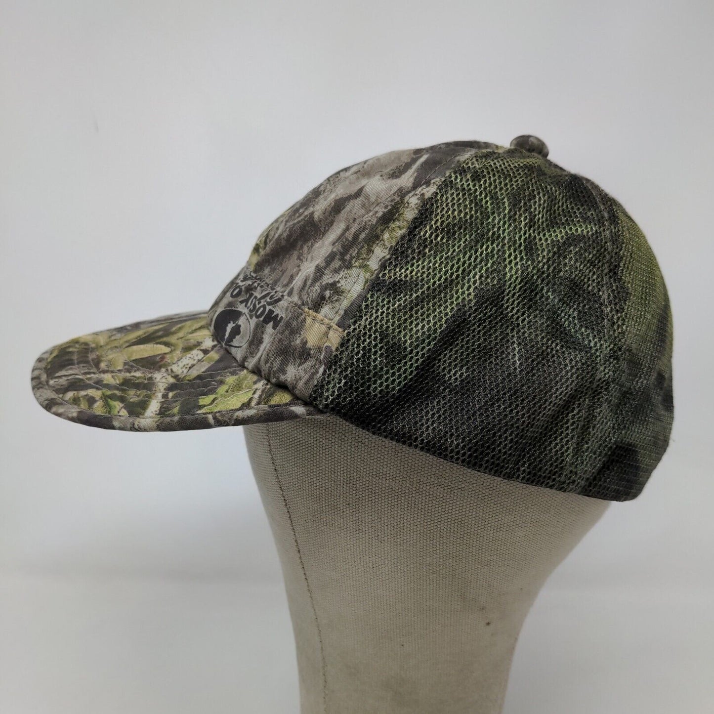 Mossy Oak Men's Slideback Camo Hat Green Brown OSFM Mesh Back