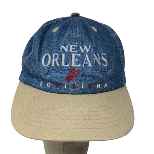 Sun Products Boys New Orleans Louisiana Snapback Hat Blue Denim Size Youth