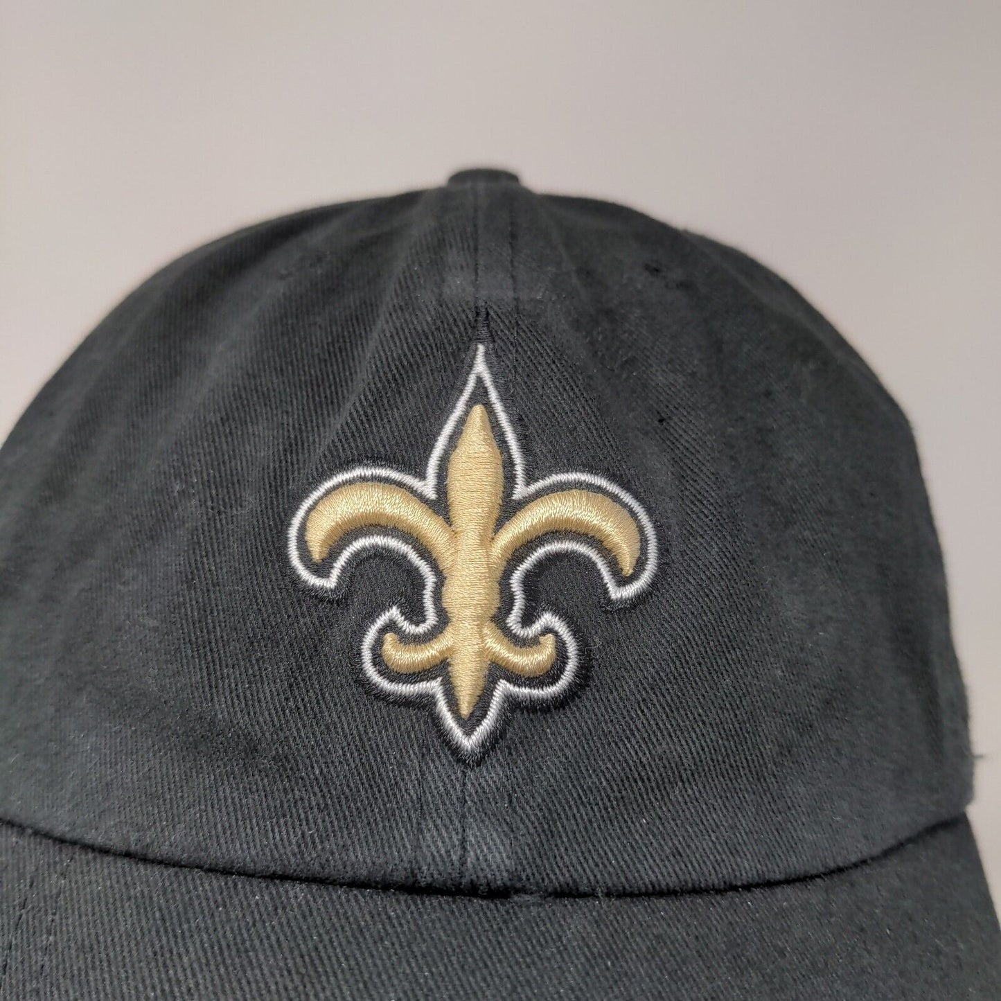 47 Brand Bridgestone Golf Men's Slideback Hat Black OSFA New Orleans Saints