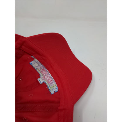 Justice Embroidered Logo Slideback Hat Red 100% Cotton Logo Colorful