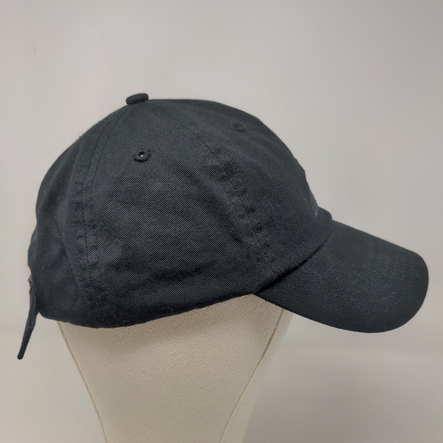 Unbranded Men's Slideback Hat Black Adjustable Embroidered Threes Brewing Logo