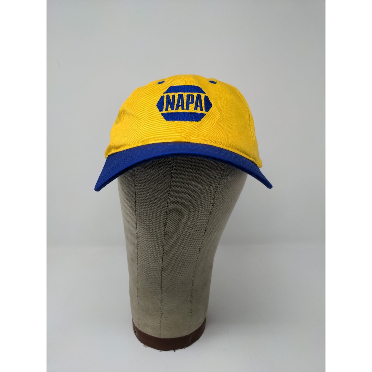 VTG Napa 75th Anniversary 2000 Y2K Strapback Hat Embroidered Yellow