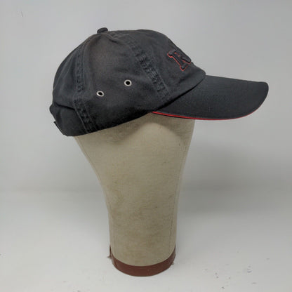 RCA Embroidered Strapback Hat Cap Black Red Accents 100% Cotton