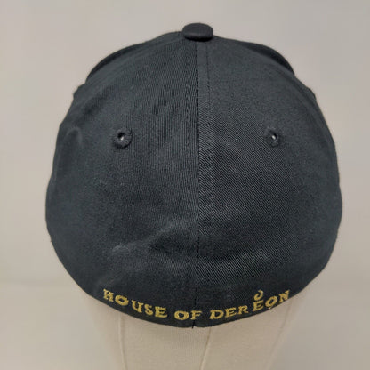 House of Dereon Women's Fitted Hat Black Size S/M Embroidered Logo Beyonce