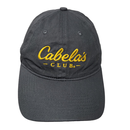 Cabela's Club Men's Slideback Hat Gray Size OSFM Embroidered Logo