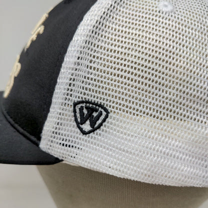 Top of the World Men's Snapback Mesh Back Purdue Boilermakers Hat Black White
