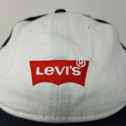 Youth Boys Levis Snapback Hat Black White Embroidered Logo SEE DESC