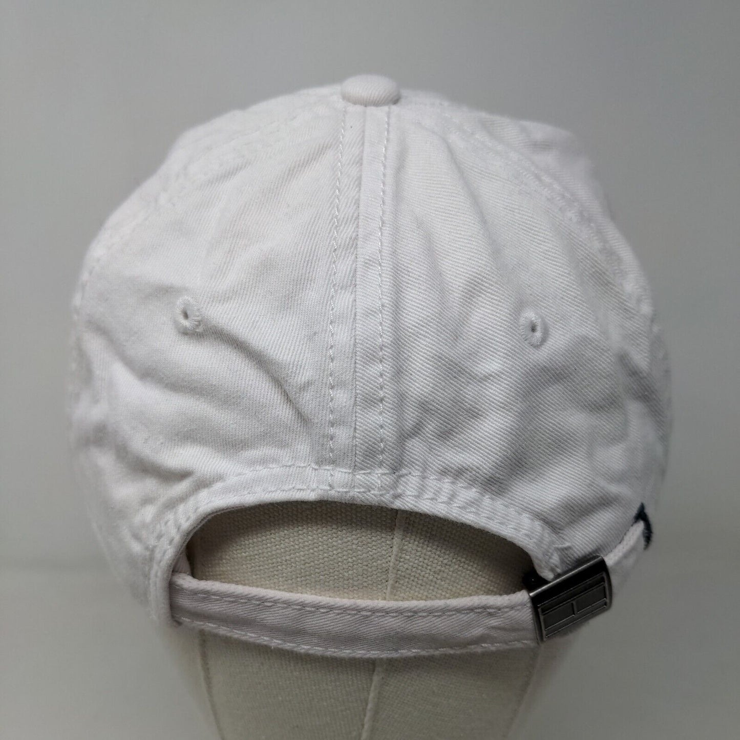 Tommy Hilfiger Men's Slideback Hat White Size OS 100% Cotton Embroidered Logo