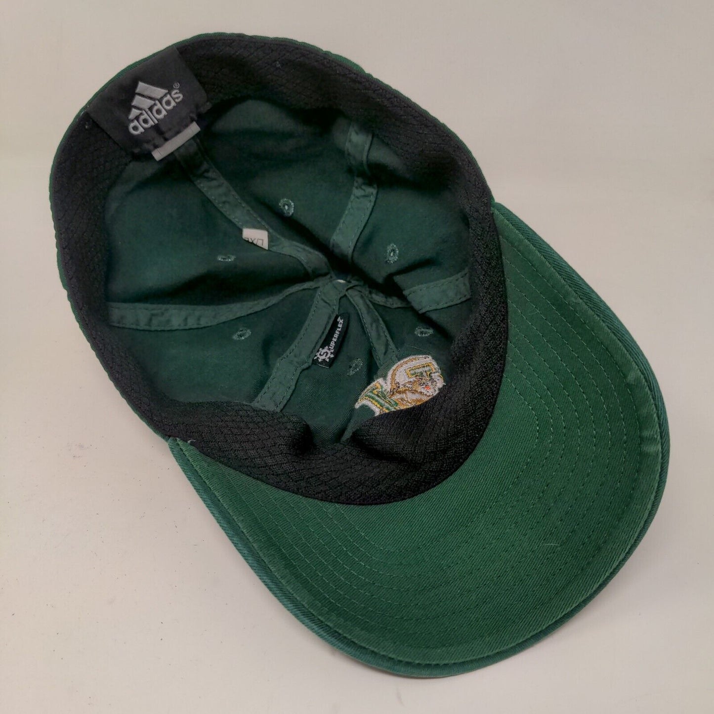 Adidas Men's Fitted Hat Green Vermont Catamounts Embroidered Logo Size L/XL