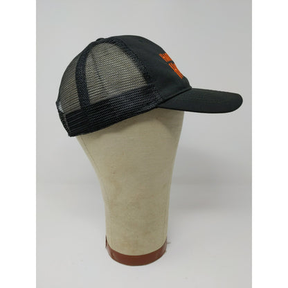Hard Core Hunter Snapback Mesh Back Hat Embroidered Logo OSFM Black