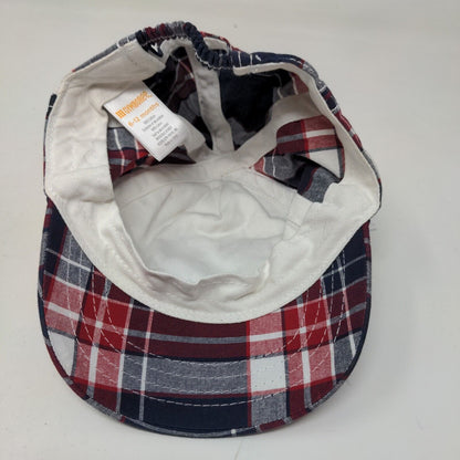 Gymboree Baby Stretchy Hat Multicolor Plaid 6-12 Months Patriotic