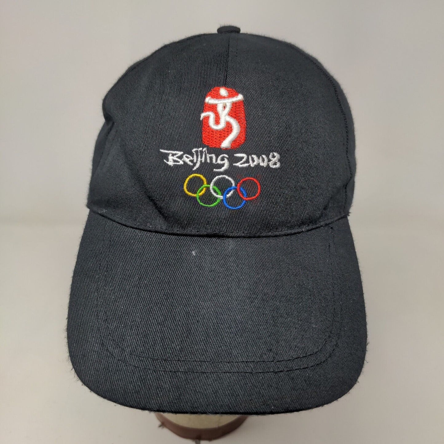 Unbranded 2008 Beijing Olympics Strapback Hat Black Embroidered Logo