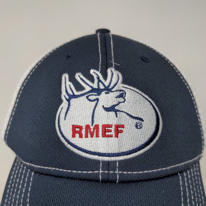 RMEF Rocky Mountain Elk Foundation Slideback Hat Blue OSFM Embroidered Logo