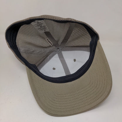 Columbia PFG Men's Fitted Hat Tan Size L/XL Embroidered Fish Flag Logo