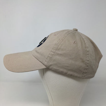 JHats Men's Slideback Hat Tan Adjustable Embroidered Bermuda BDA Logo