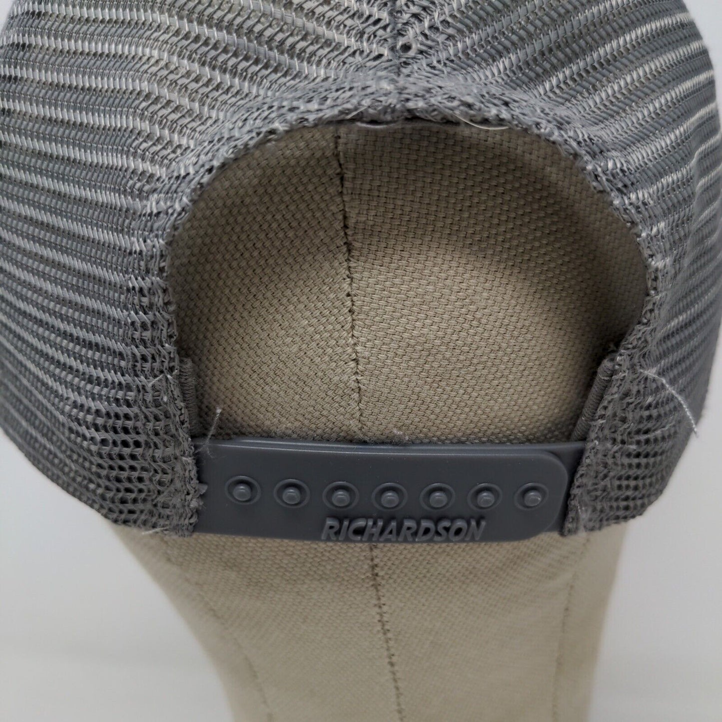 Blue Star Redi Mix Richardson Style 111 Gray White Hat Snapback Size MD / LG