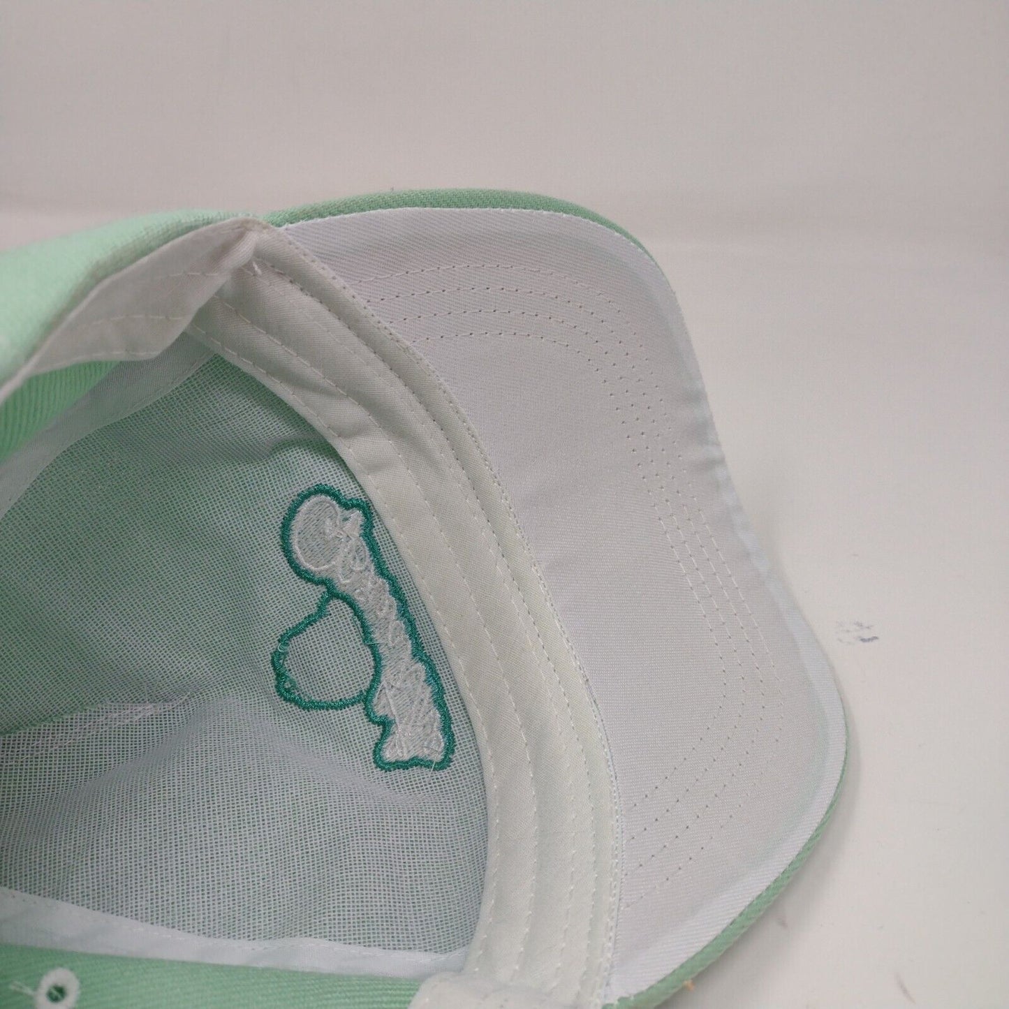 Pusheen Women's Slideback Hat Green Adjustable Embroidered Cat Logo Breathe