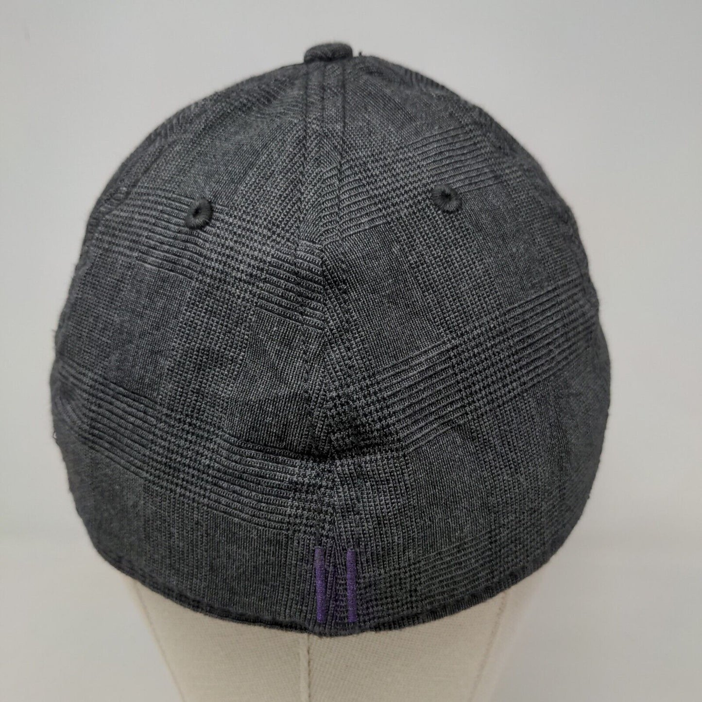 Gentsco Men's Fitted Hat Gray Size L/XL 100% Cotton Embroidered
